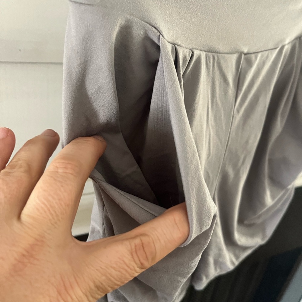 Conceited Gray Yoga/Workout Shorts - Picture 4 of 6
